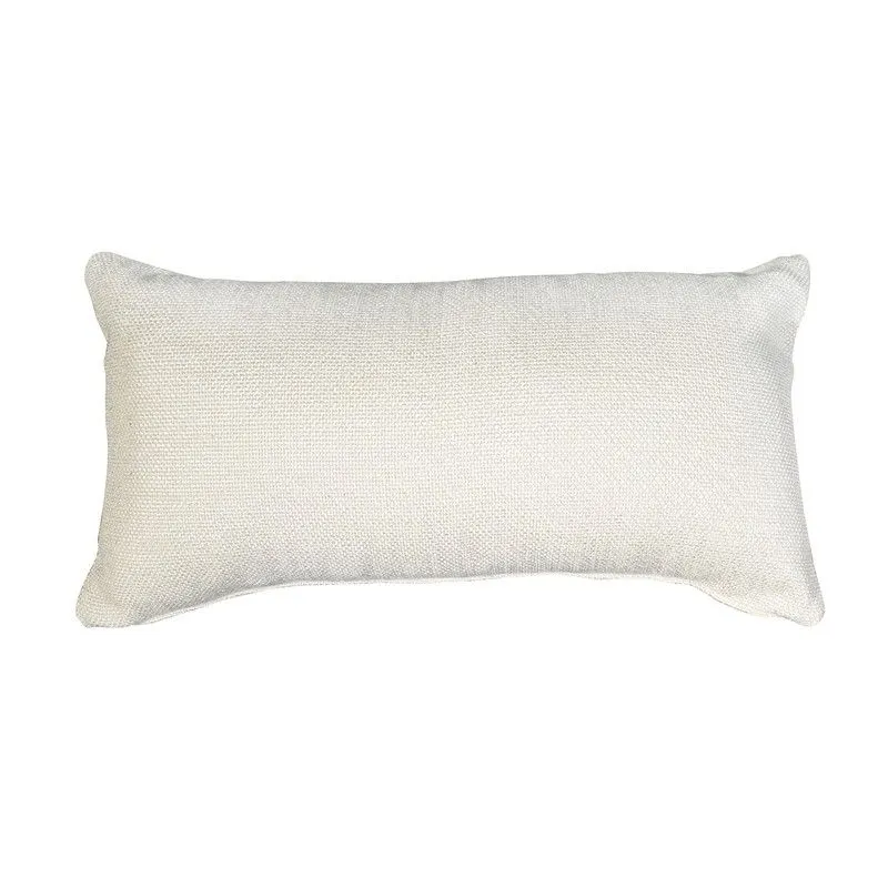 DELFT | Coussin tressé couleur perle 55 x 30 cm