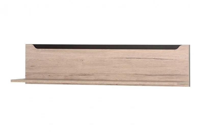 Petite étagère suspendue en bois Desjo 32 Chêne San Remo, l118xA24xH27 cm