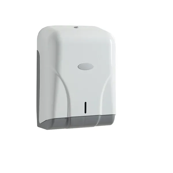 DISTRIBUTEUR ESSUIE MAINS FEUILLE A FEUILLE BLANC