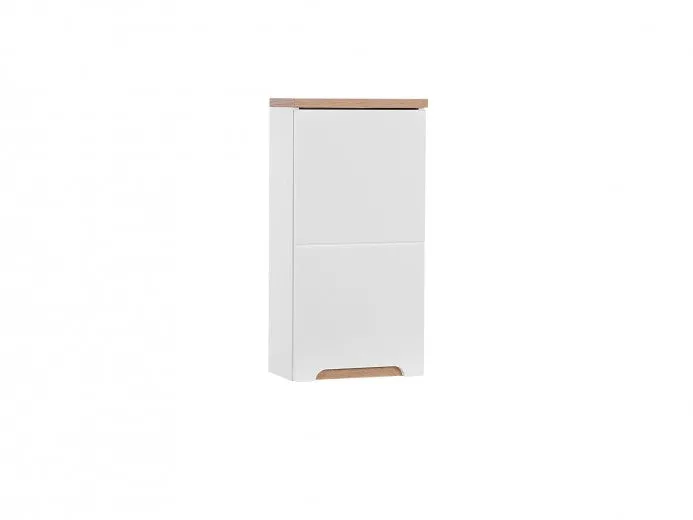 Meuble de salle de bain suspendu 1 porte, Bali Blanc, l35xA20xH70 cm
