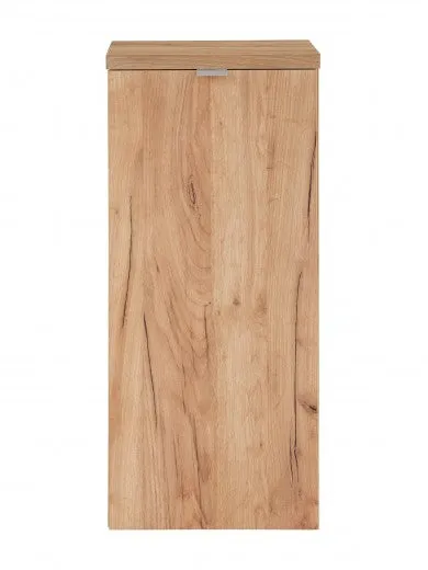 Meuble de salle de bain suspendu 1 porte, Chêne Capri, l35xA35xH80 cm