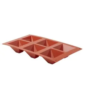 Plaque 6 pyramides silicone GN 1/3 29,5x17,5 cm Pro.cooker