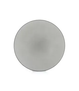 Assiette coupe plate rond gris porcelaine culinaire Ø 28 cm Revol