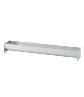 Gouttière à buche inox Sans revêtement 50x8x5,5 cm