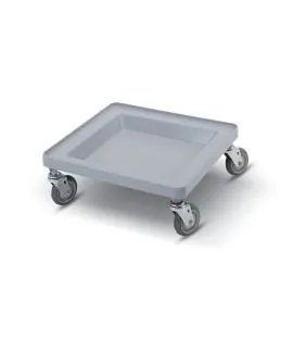 Socle rouleur camdolly plastique 54,5x54,5x20,5 cm 159 kg plate_length Cambro