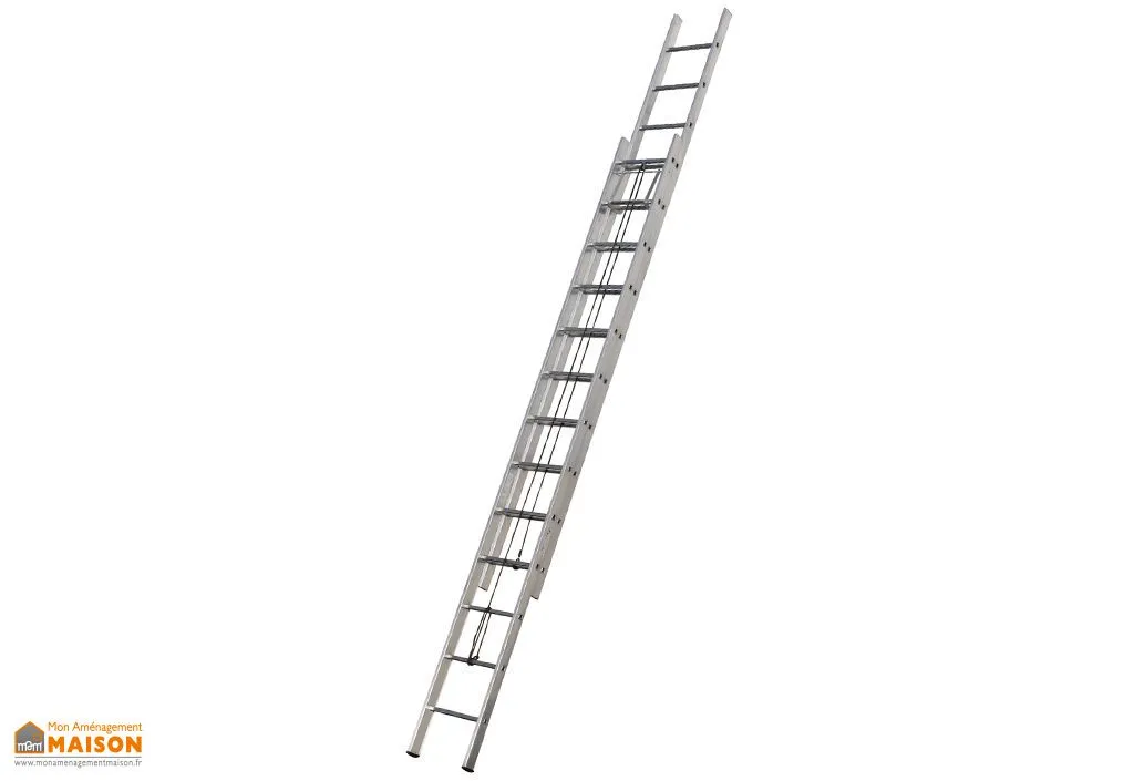 Echelle Coulissante à Corde 2 Plans CLC2 3.70 à 6.95m