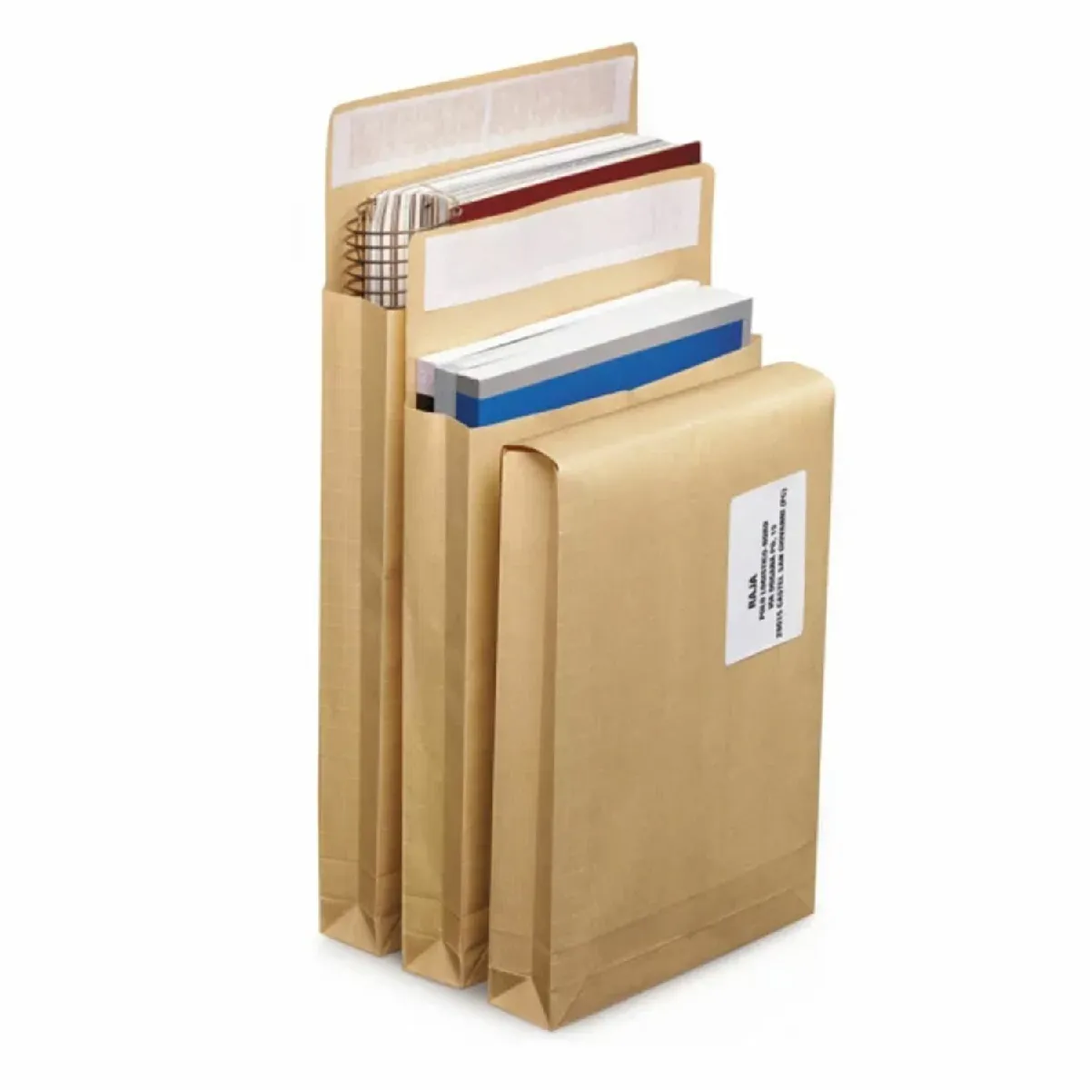 Pochettes kraft renforcées - Fermeture adhésive - Dimensions 22,9 x 32,4 cm