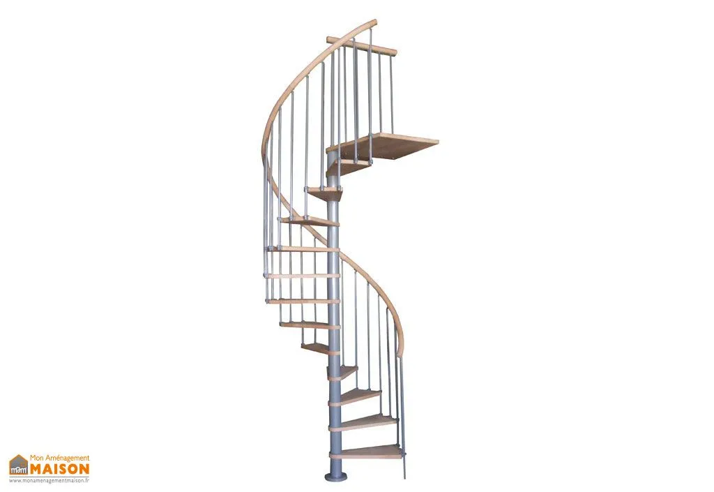 Escalier Colimaçon en Hêtre et Métal Flamenco