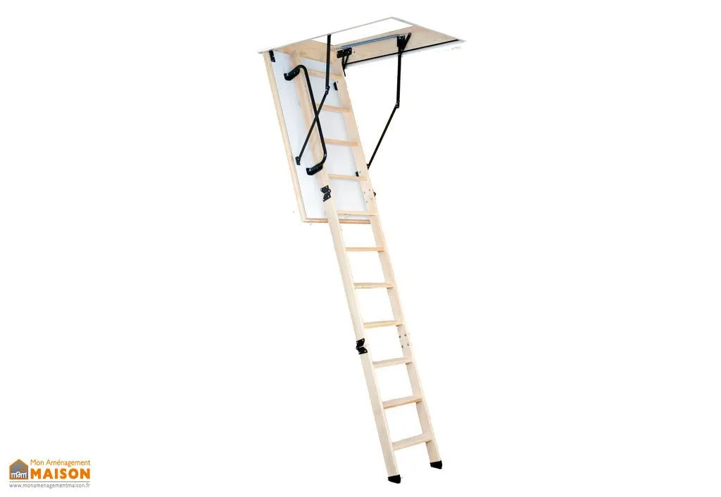 Escalier Escamotable Isolé en 46 mm avec Trappe