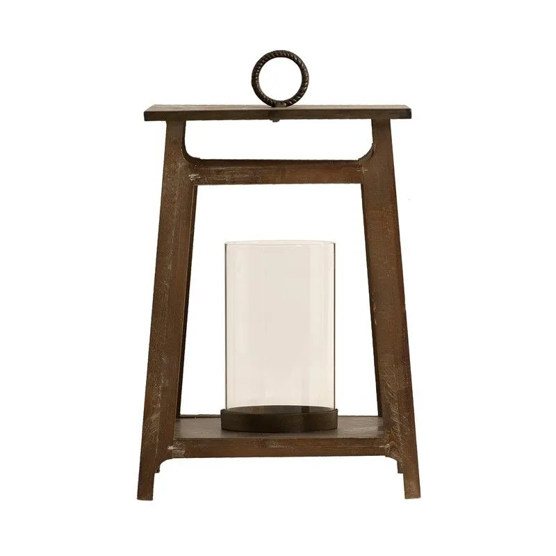 Lanterne en fer 30x30x48 cm