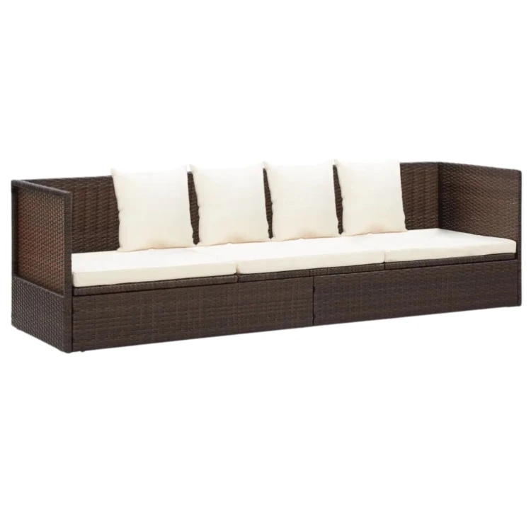 Canapé de jardin avec coussins