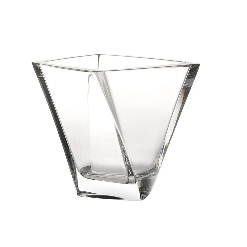 Vase M en verre transparent, 15 x 16,3 x 16 cm | Lier