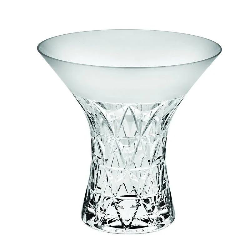 Vase en verre transparent M, Ø 25 x 26 cm | guirlandes