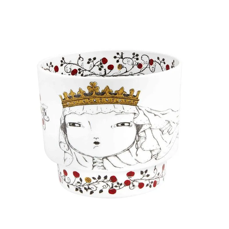 Vase en porcelaine Queen Santa Isabel multicolore, 18 x 18 x 15,7 cm | Raihas du Portugal