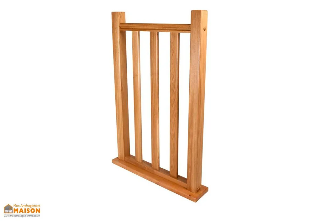 Garde-Corps d’Étage en Bois avec Balustres Droits Oléa – en ml