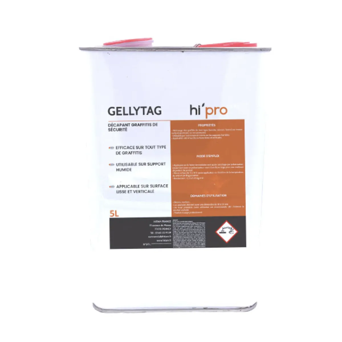 GELLYTAG anti graffiti décapant gel puissant professionnel