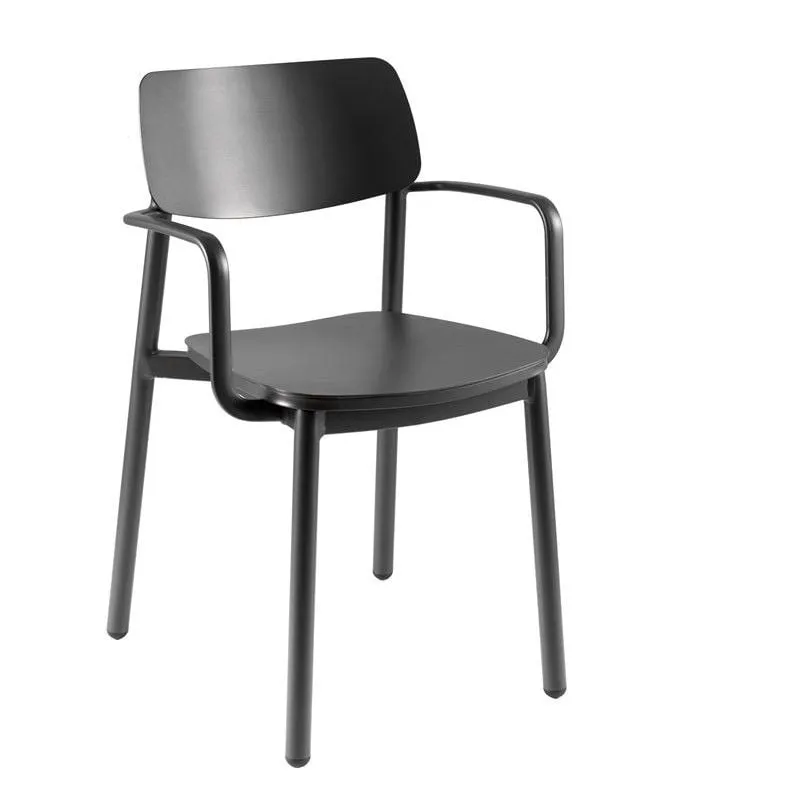 Chaise de jardin avec accoudoir Minos - anthracite