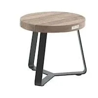 Table basse Margarite Ø40 - noir/teck