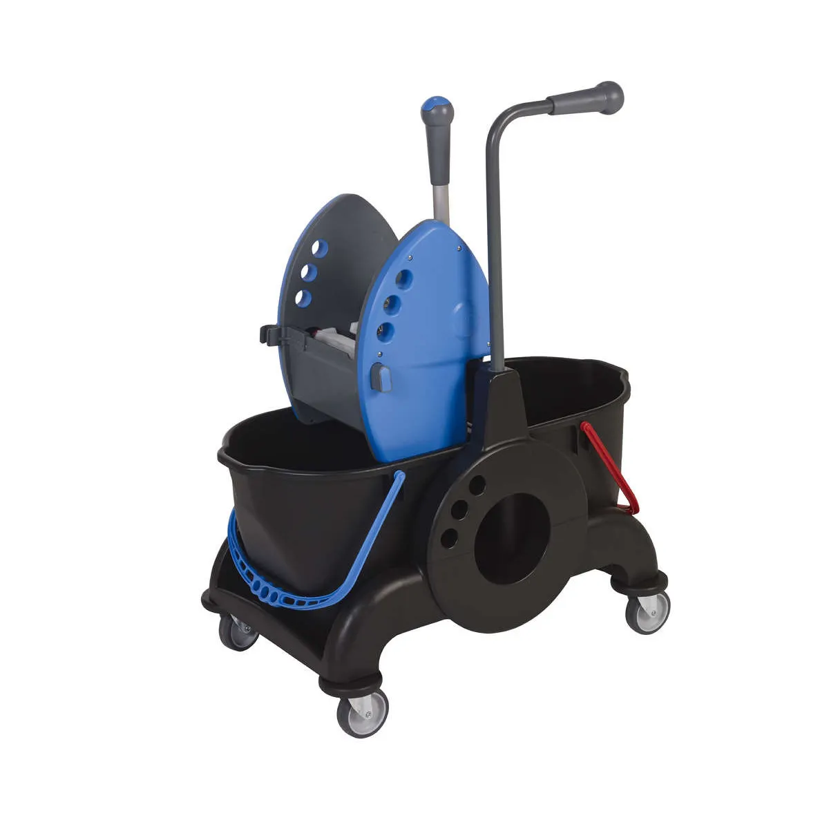 GIOTTO BLACK Chariot de lavage 2x15L presse et timon latéral