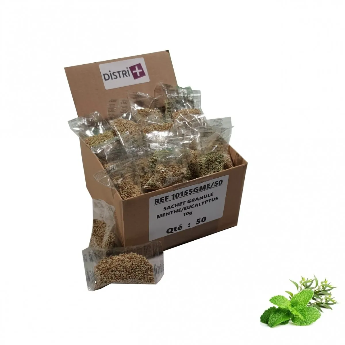 Granulés parfumés MentheEucalyptus pour aspirateur - 50 sachets de 10g