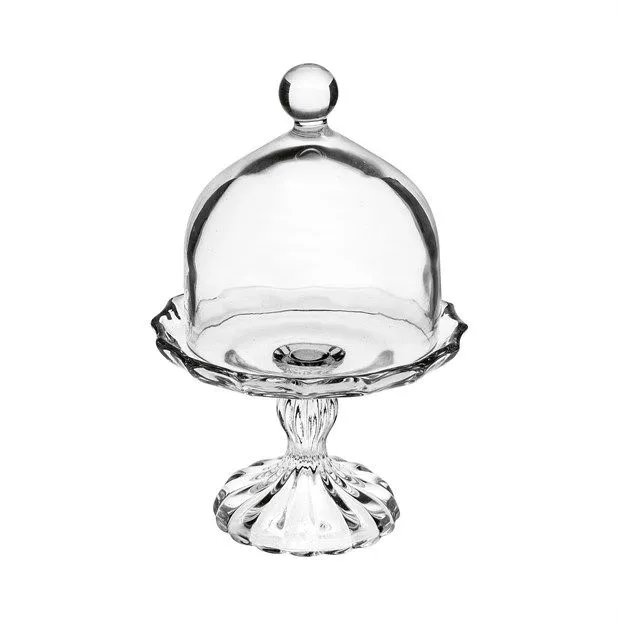 ALE Import Glass Stand with Cover H 250 Mm D 160 Mm Transparent