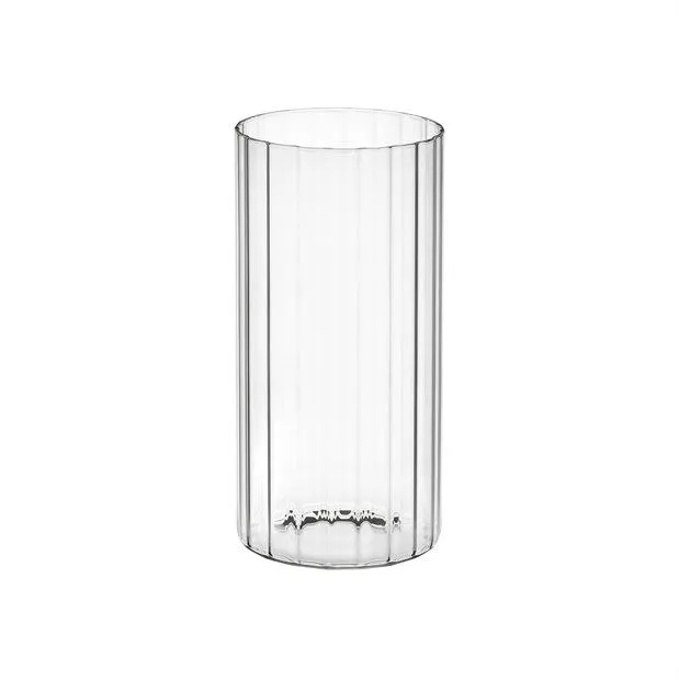 ALE Import Cylinder Optical Glass Flower Holder H 200 Mm D 100 Mm Tran