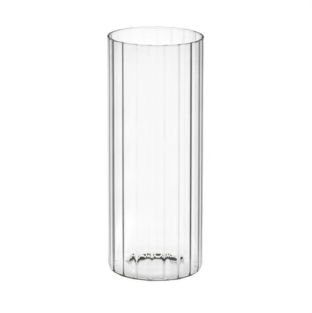 ALE Import Cylinder Optical Glass Flower Holder H 250 Mm D 100 Mm Tran