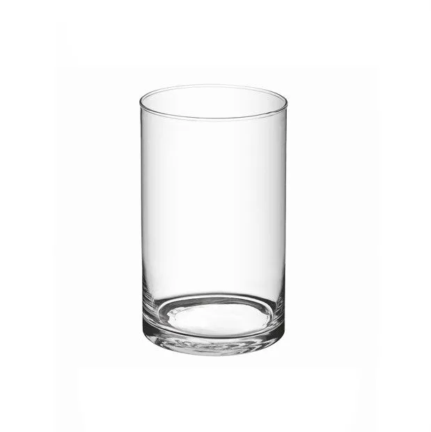 ALE Import Hot Cut Glass Cylinder H 150 Mm D 100 Mm Transparent