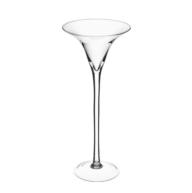 ALE Import Martini Glass Confetti Holder H 400 Mm D 165 Mm Transparent