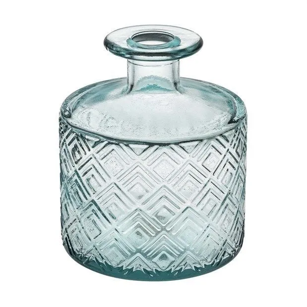 ALE Import Single Flower Bottle H 115 Mm D 95 Mm Worked Glass