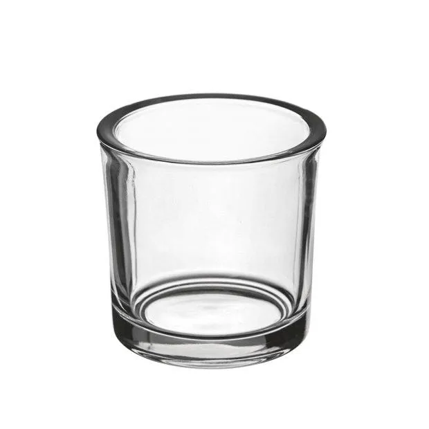 ALE Import Cylinder Candle Holder H 80 Mm D 90 Mm Glass