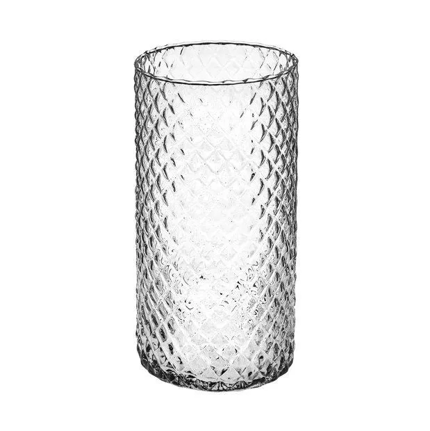 ALE Import Diamond Glass Cylinder H 250 Mm D Max 100 Mm