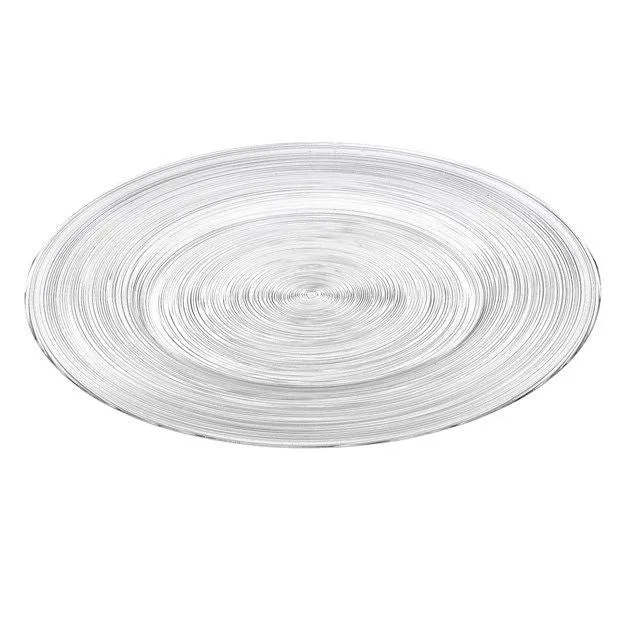 ALE Import Round Plate D 370 Mm White Glass