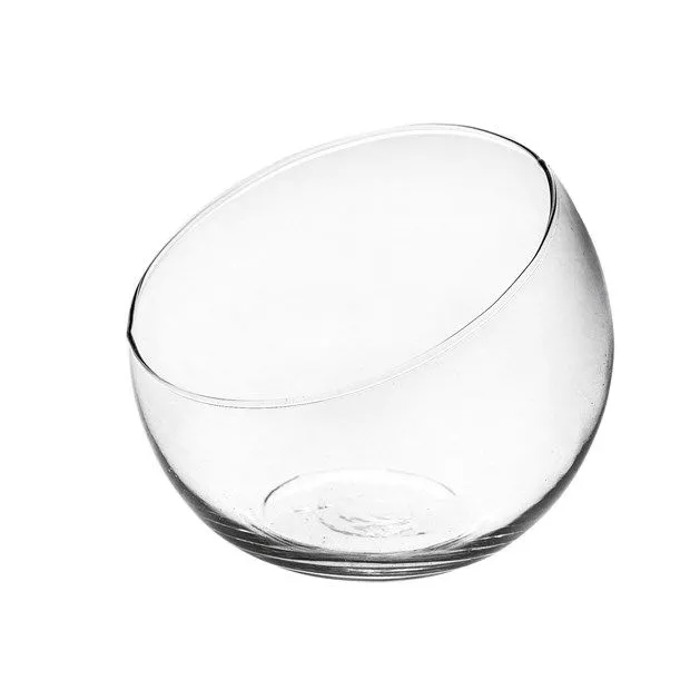 ALE Import Sphere Bomboniera Oblique Cut H 100 Mm D 120 Mm Glass