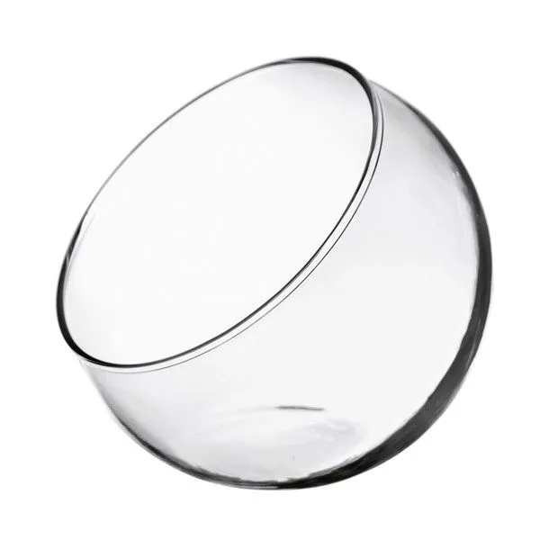 ALE Import Sphere Bomboniera Oblique Cut H 130 Mm D 150 Mm Glass