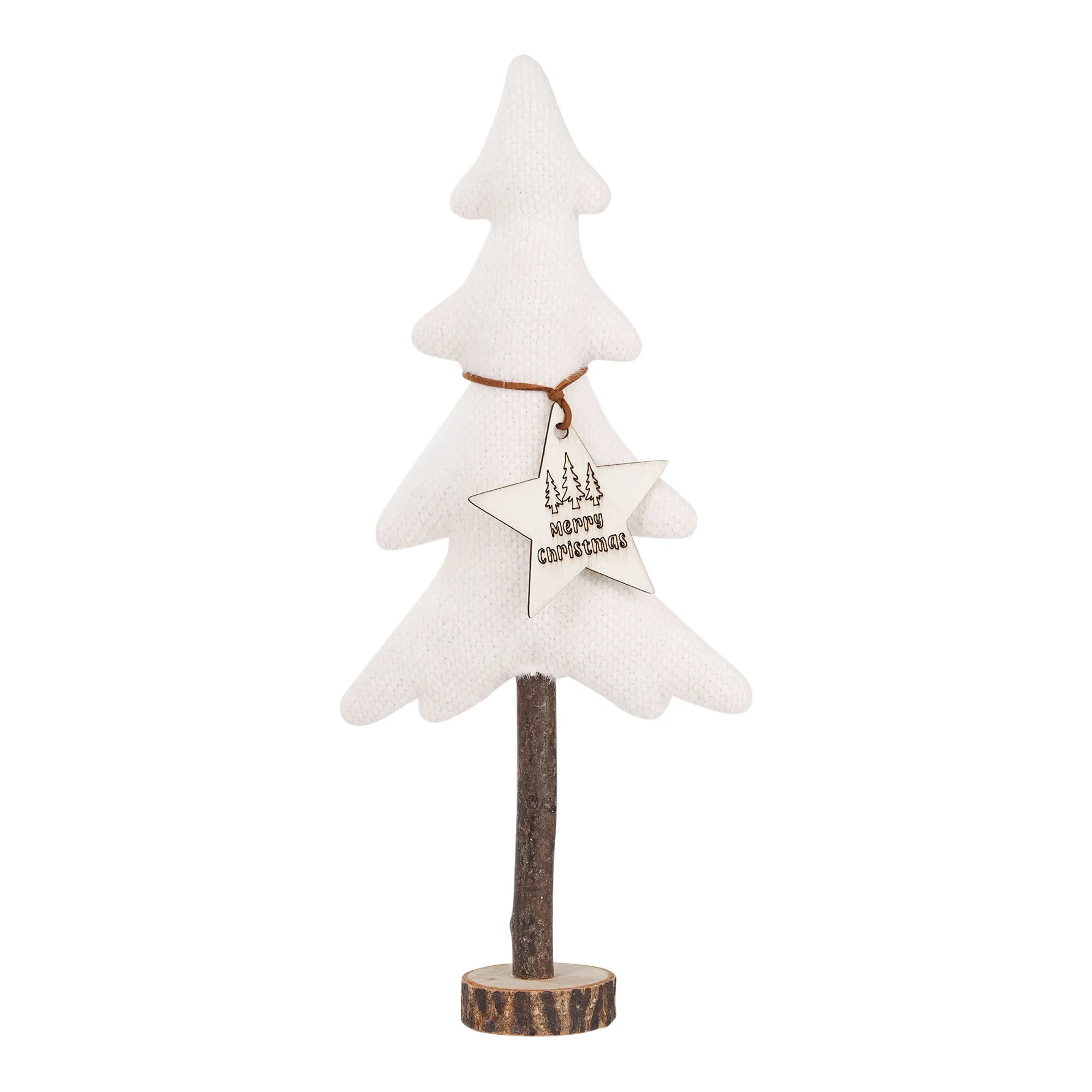 ARPIMEX Fabric Christmas Tree H 43 Cm White