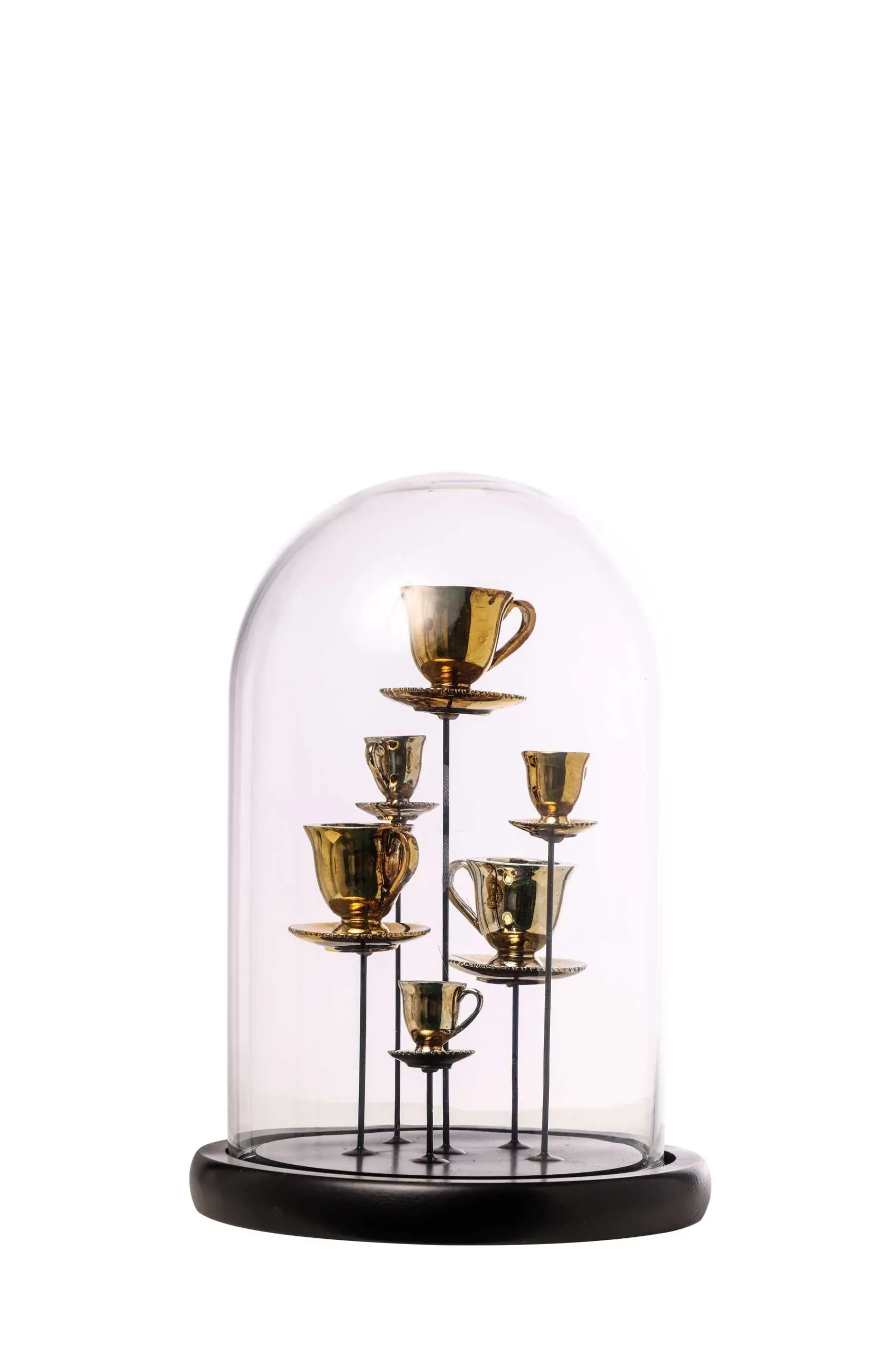 ARPIMEX Glass Bell with Cups 17.5 x 26 cm