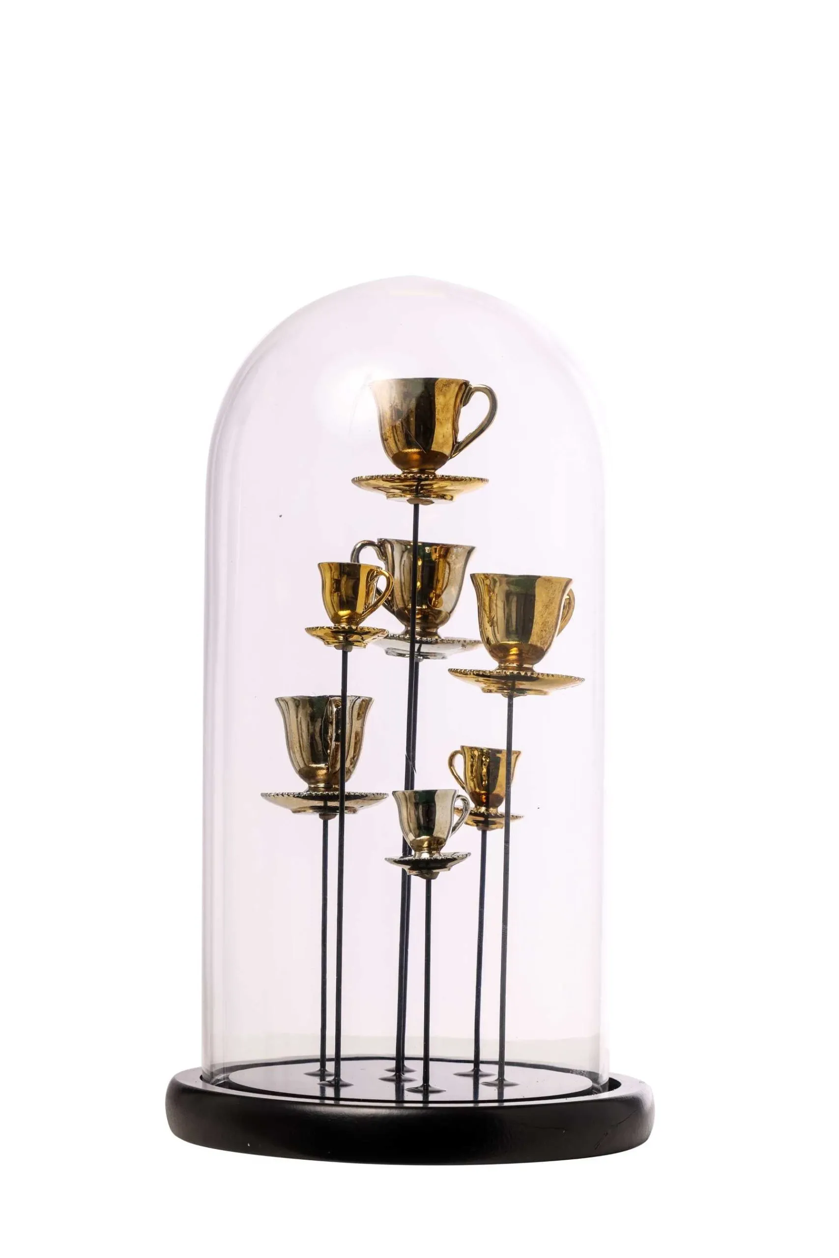 ARPIMEX Glass Bell with Cups 17.5 x 32 cm