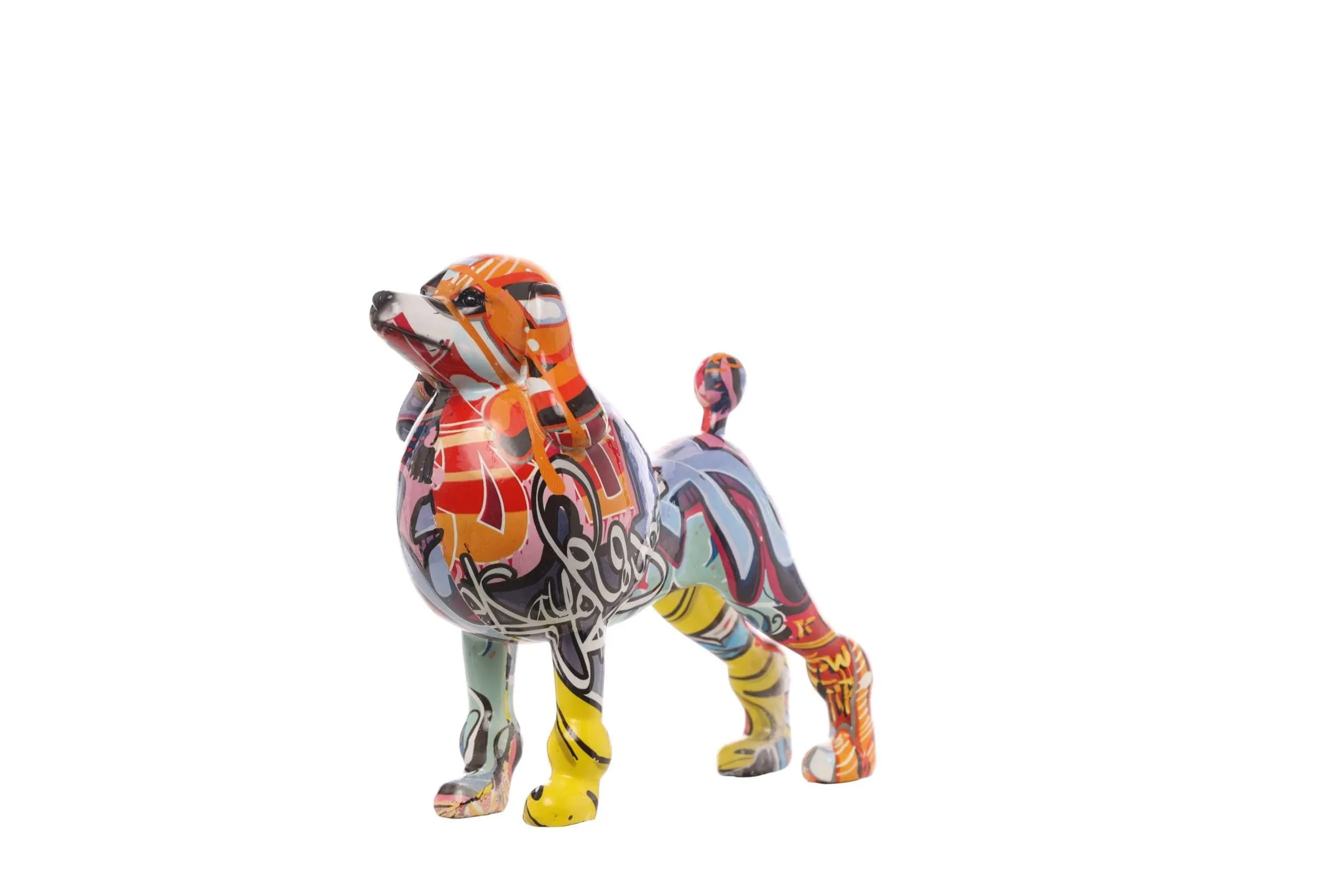 ARPIMEX Dog Resin Graffiti Poodle 18 x 7 x 16.5 Cm Multicolor
