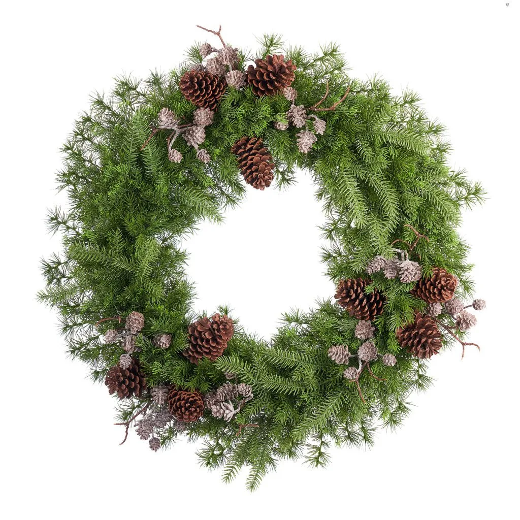 ARPIMEX Christmas Wreath Pine Harmony D 82 Cm with Pine Cones