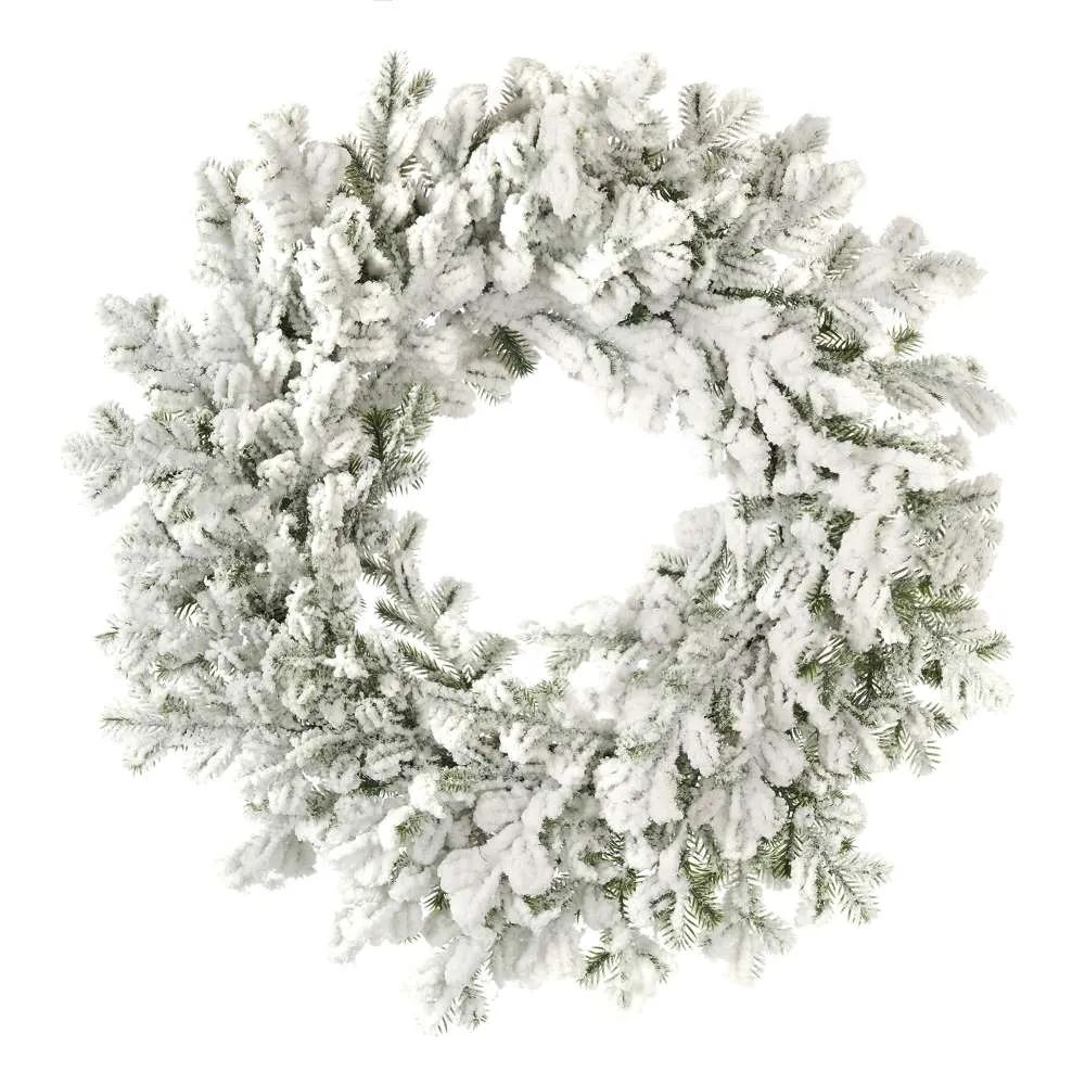 ARPIMEX Christmas Wreath Pine Winter Majesty D 36 Cm Snowy White