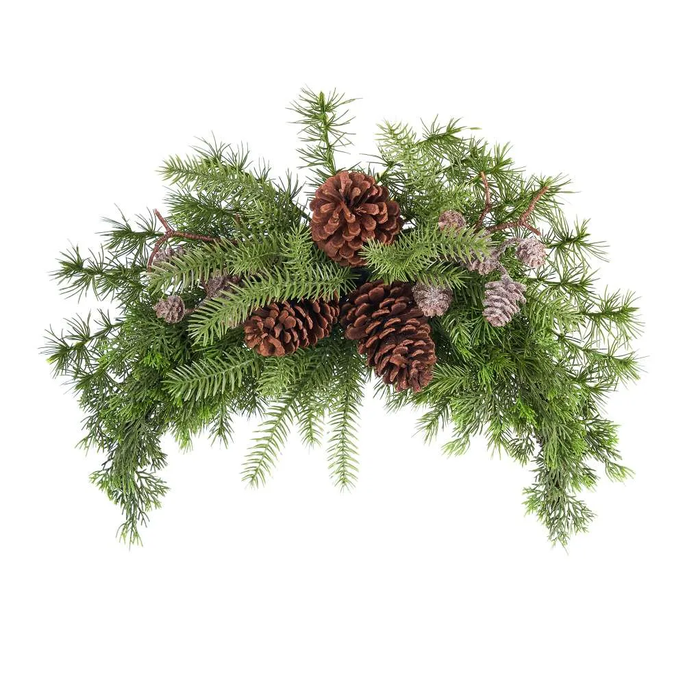 ARPIMEX Christmas Garland Pine Harmony 50cm with Green Pine Cones