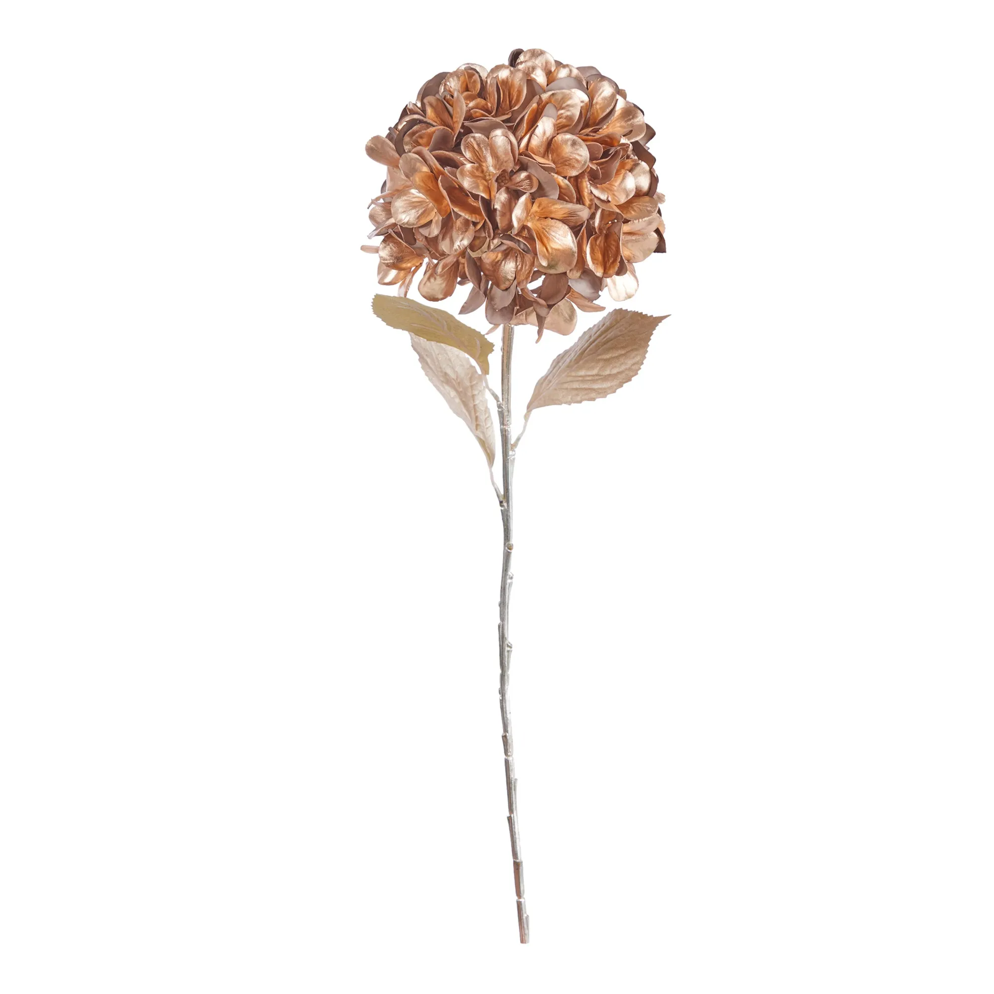 ARPIMEX Metallic Hydrangea Flower H 70 Cm Gold
