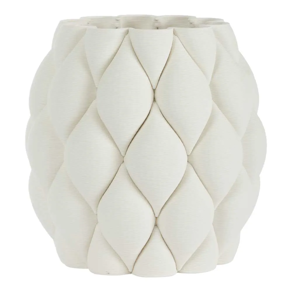 ARPIMEX Ceramic Vase 23.5 x 25 Cm White