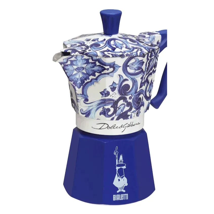 Bialetti Moka Induction Dolce&Gabbana Mediterranean Blue 6 Cups
