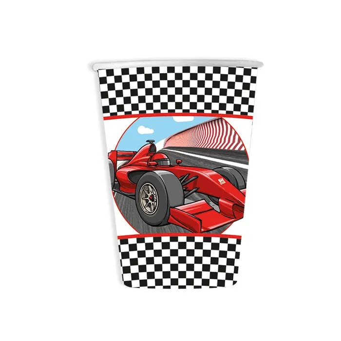 Big Party Paper Cups Formula 1 Party 200 Cc Cf 8 Pcs Red Black
