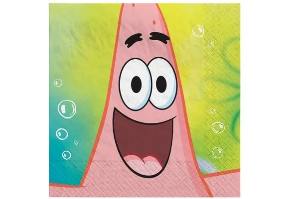 Bigiemme Spongebob Napkin 33 x 33 cm Multicolor 16 Pcs