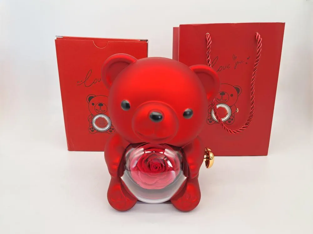 BONTURI HOME HOME DECORATION Teddy Bear Large Christmas Red