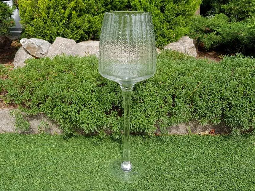 BONTURI CASA HOME DECORATION Calice Style 60 Clear H 60 Cm D 14.8 / 20