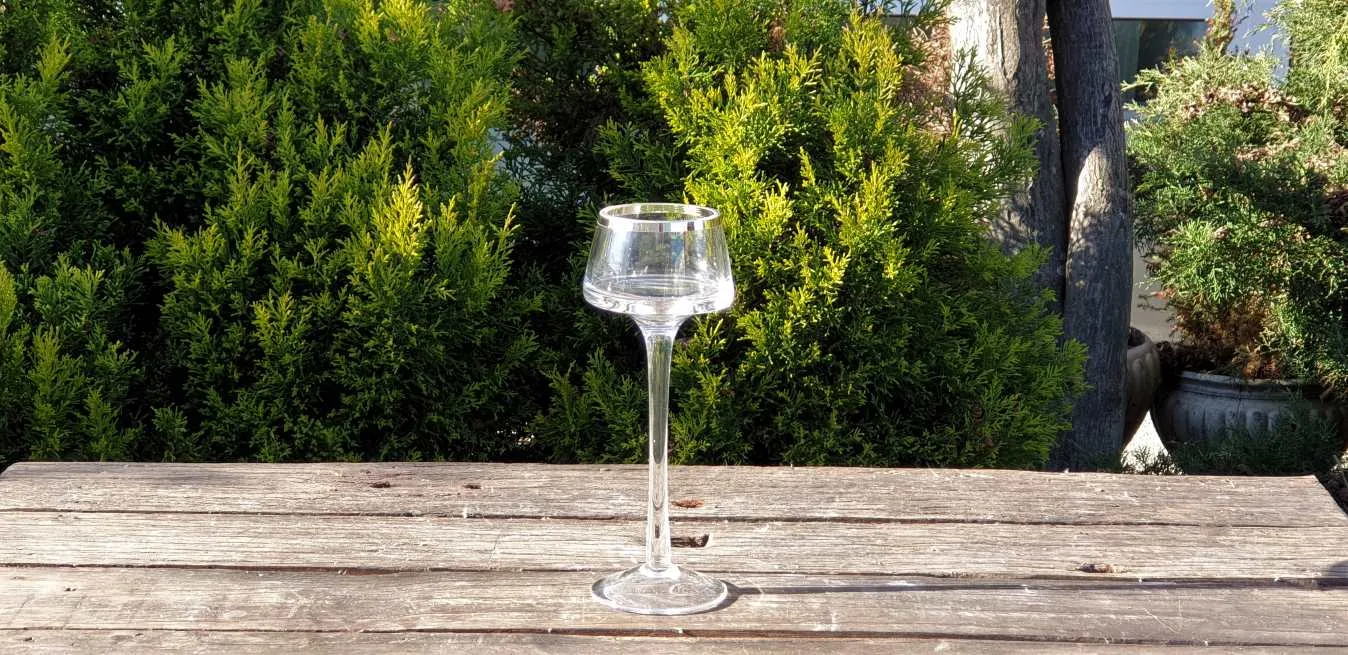 BONTURI CASA HOME DECORATION WindLight Stem Glass 20 Clear Gold H 20 C